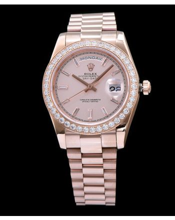 Rolex Men s Diamond President Watch Golden