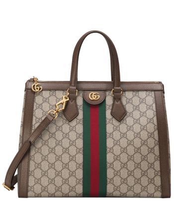 Gucci Ophidia GG medium top handle bag 524537 Dark Coffee