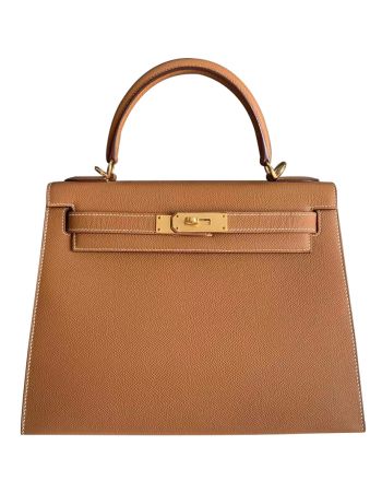 Hermes Kelly Bag 32 Epsom Leather Light Coffee