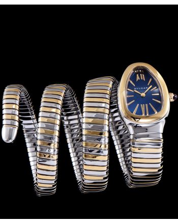 Bvlgari stainless steel automatic watch for women Blue